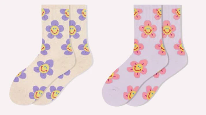 Laides Crew Sock 100%cotton